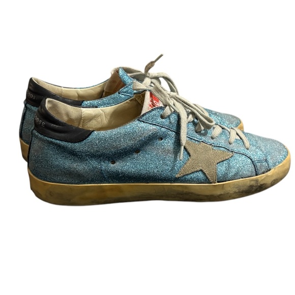 Golden Goose Super Star Glitter blue - Picture 1 of 14